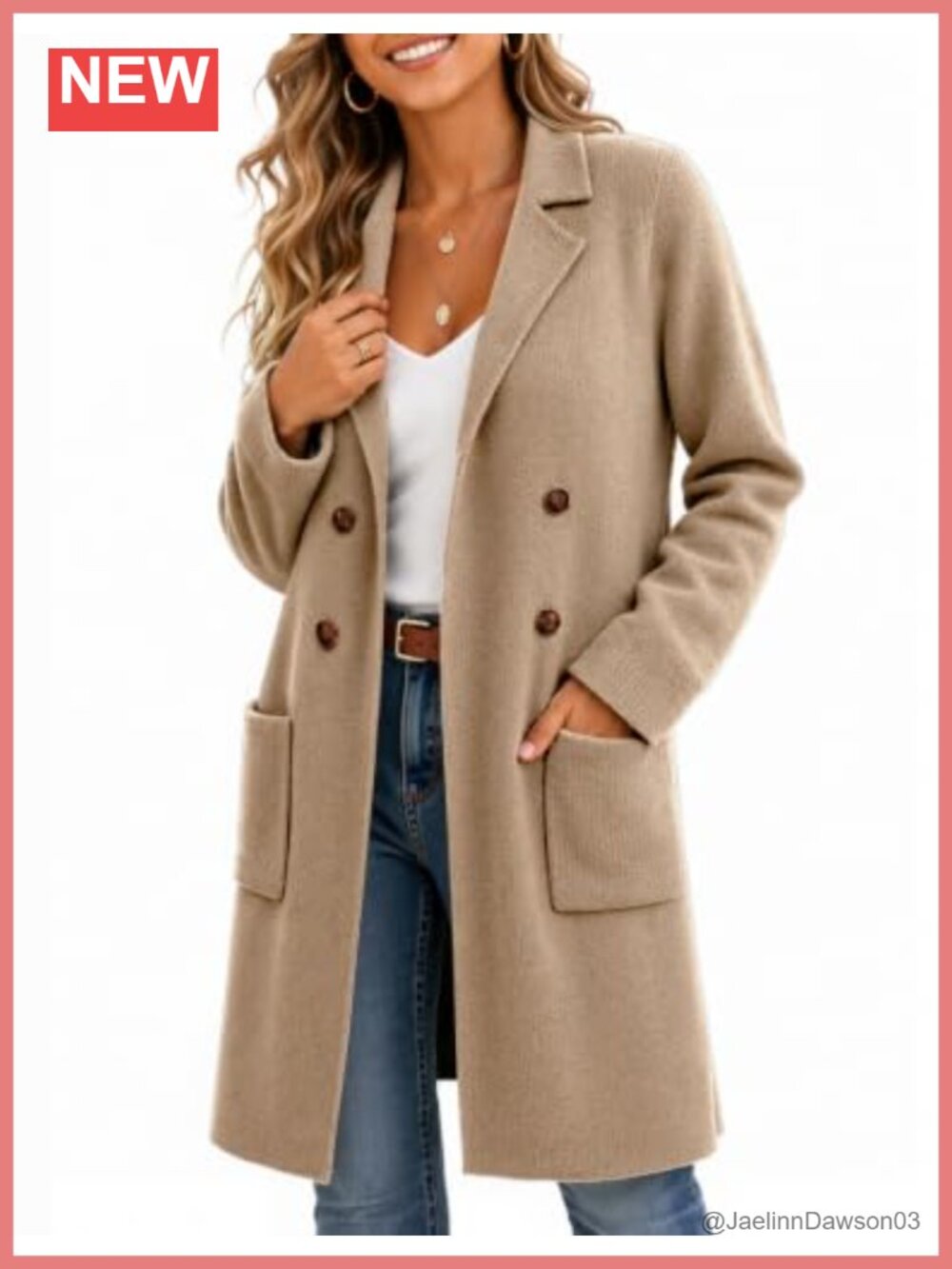 Womens Long Cardigan Sweater Open Front Knit Coatigan Jacket with Pockets